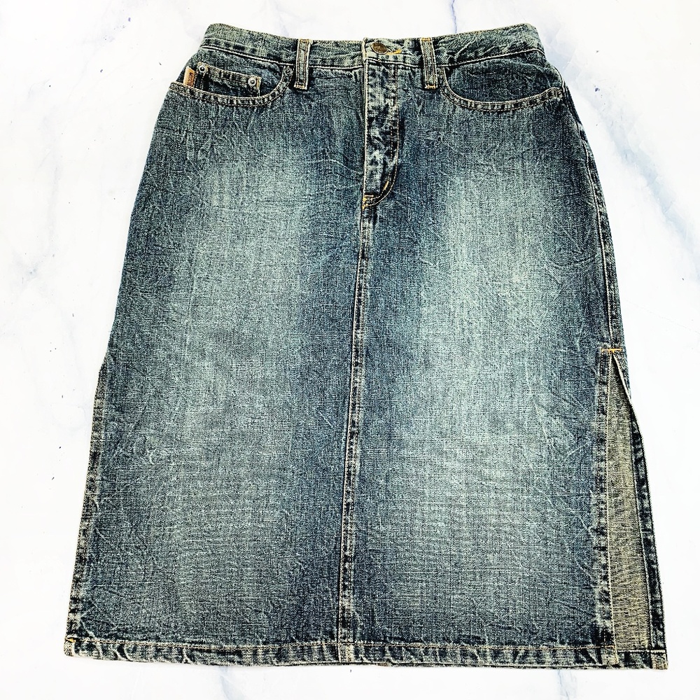 Moschino Jeans Light Wash Donna Denim Pencil Skirt